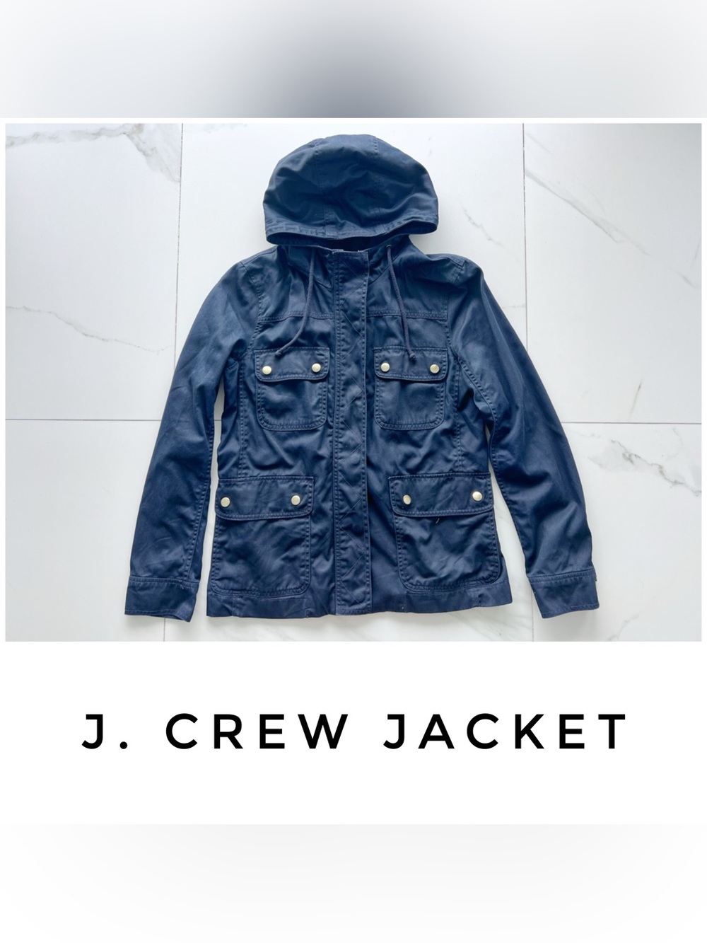 J. Crew jacket size Small blue cotton